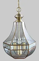 Люстра подвесная Гера-1 CL444130 Citilux прозрачная на 3 лампы, основание бронзовое в стиле кантри Люстра подвесная Гера-1 CL444130 Citilux прозрачная на 3 лампы, основание бронзовое в стиле кантри